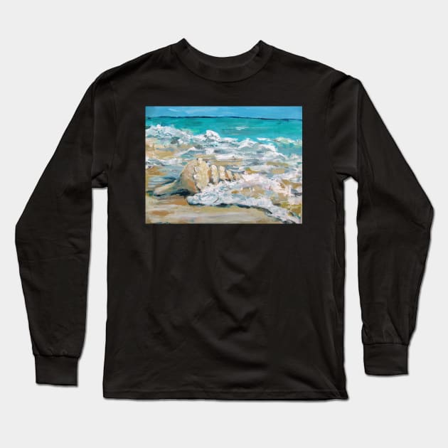 Gulf Oyster Drill Long Sleeve T-Shirt by Susan1964